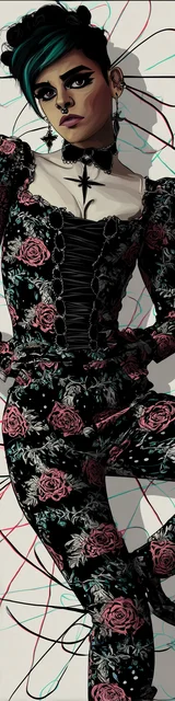 Free vampire bookmark featuring a vampire lifting their leg